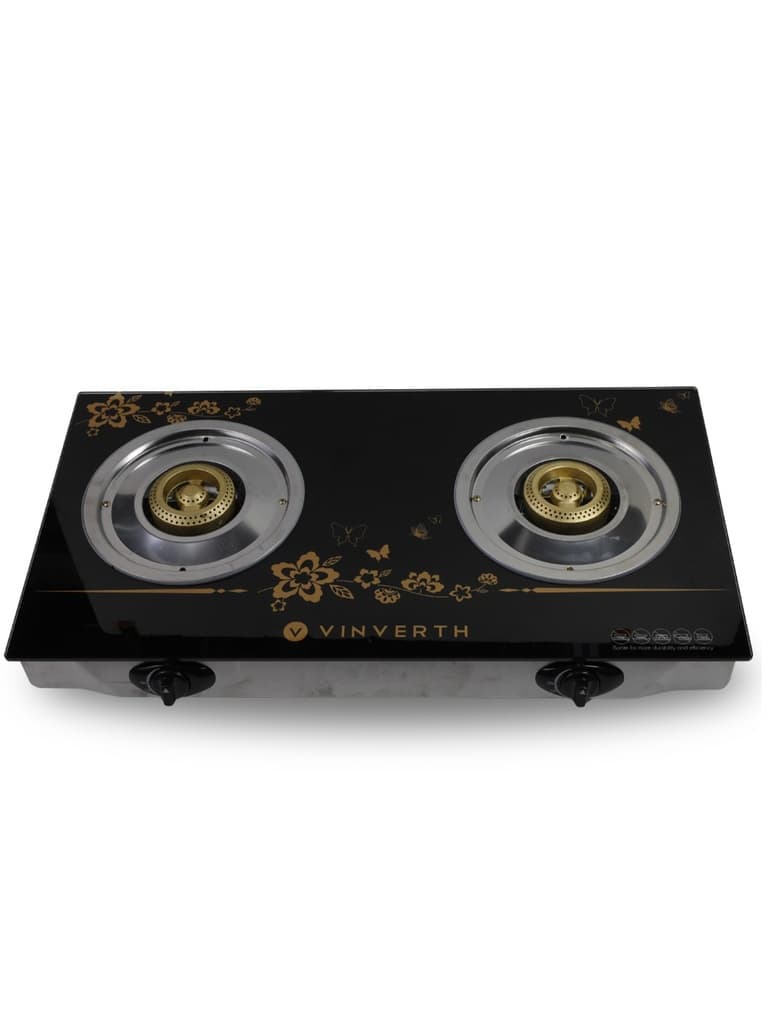 2 Burner Stainless Steel Gas Stove