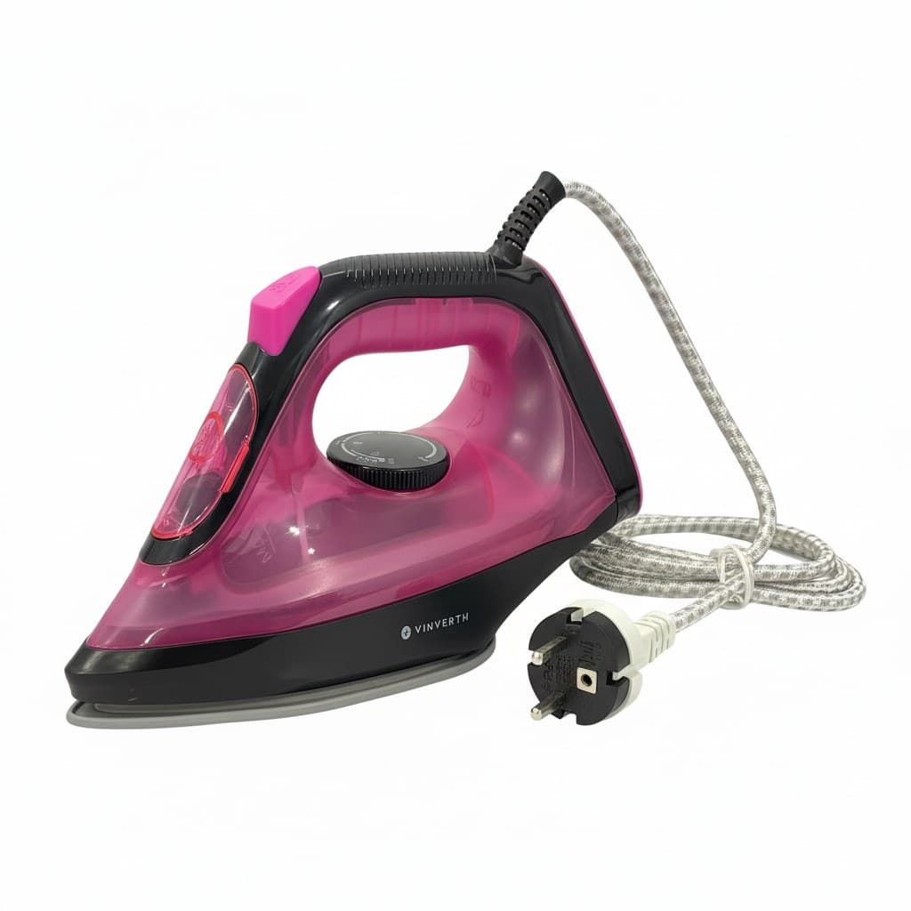 Steam Iron 140ml-1200w 2 Layer Ceramic Coating multi color