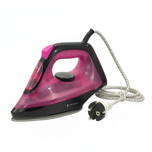Steam Iron 140ml-1200w 2 Layer Ceramic Coating multi color