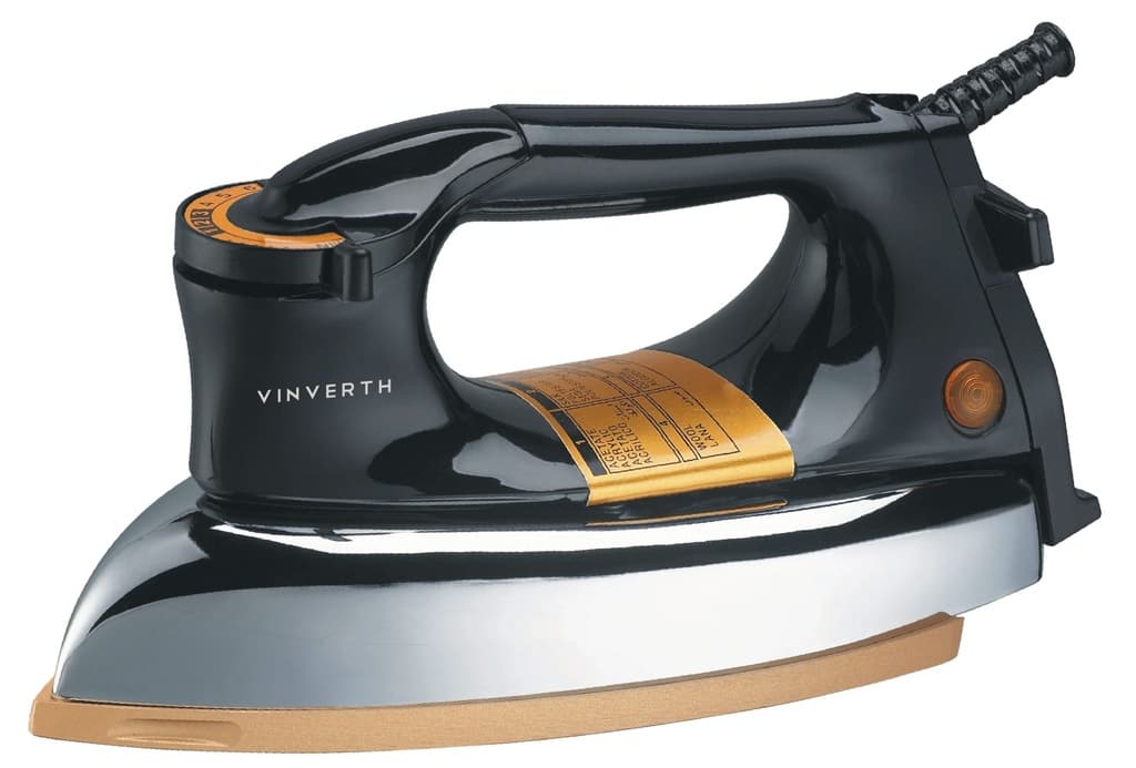 Heavy Dry Iron 1000-1200W non-stick ceramic coated soleplate
